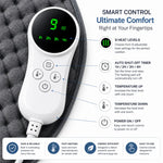 Smart digital controller for electrical heating pad featuring 9 heat levels, auto shut-off timer, and built-in overheating protection.
